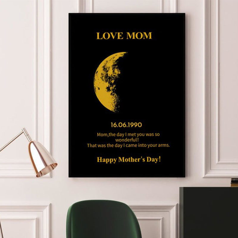 Personalized Moon Phase Photo Frame Warm Gift For Your Love