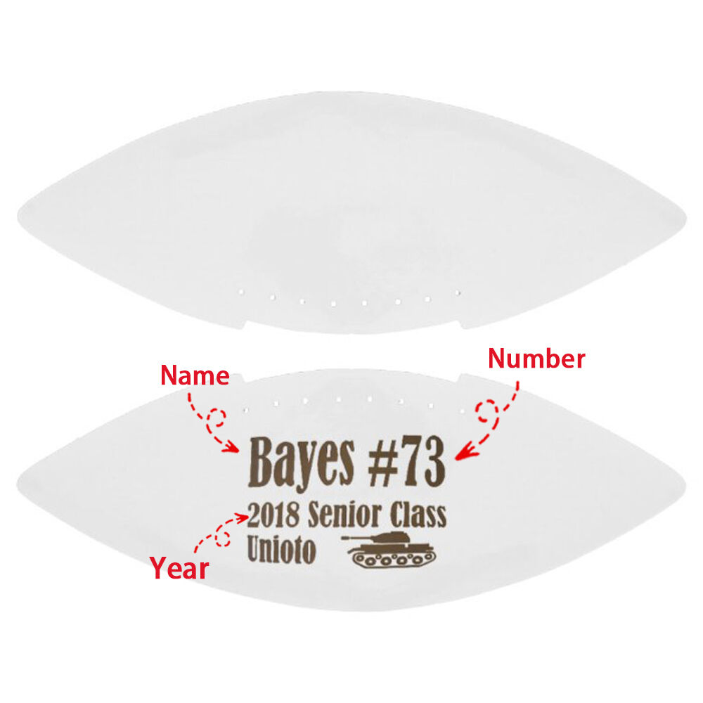 Personalized Football Add Name and Number as Gift for Graduation