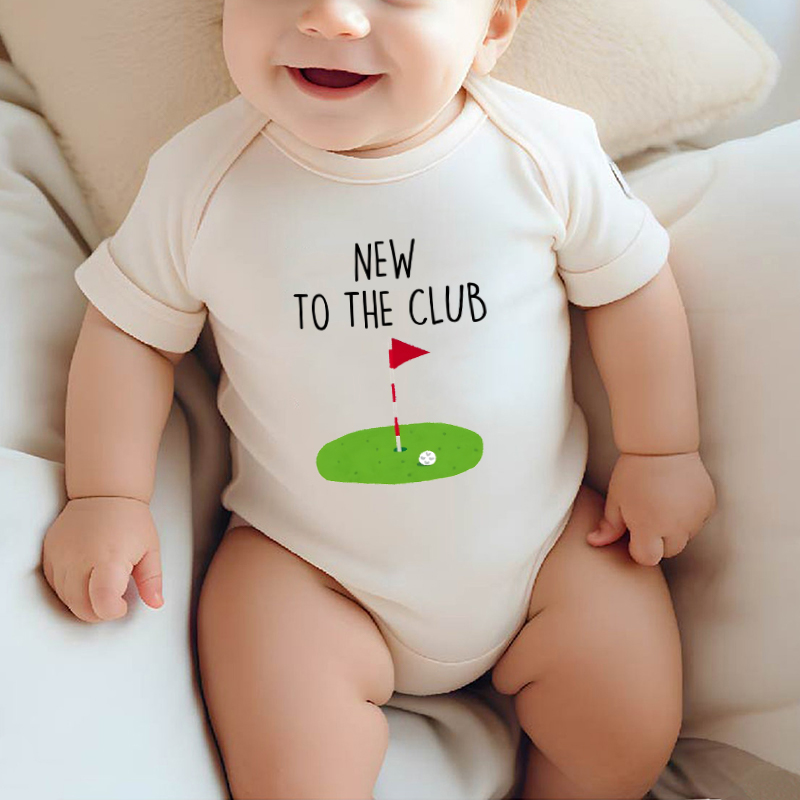 Body personalizado para bebé, nuevo miembro del club de golf, diseño creativo, regalo para baby shower para amantes del golf