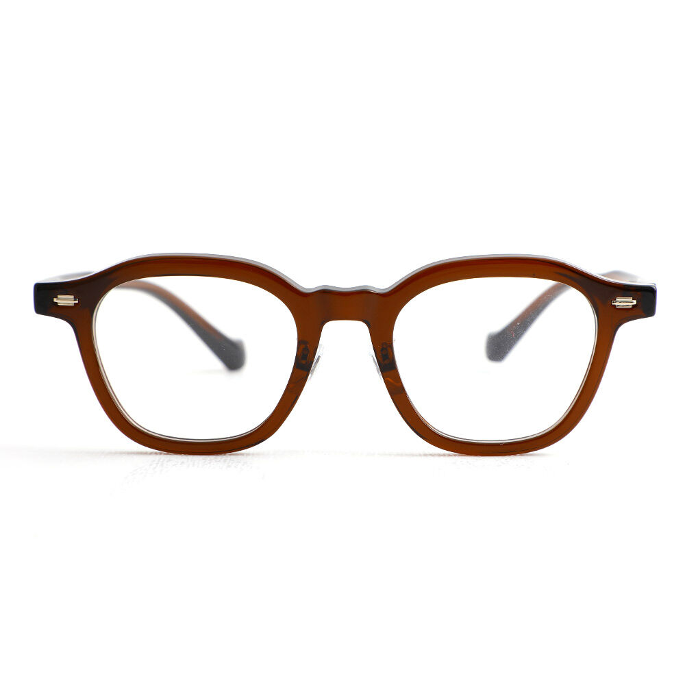 Roy Quadratische Braune Brille