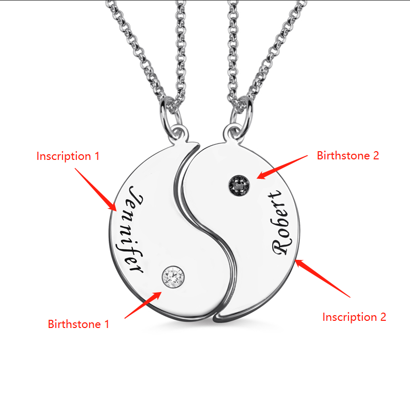 ネーム 誕生石 ペア ネックレス