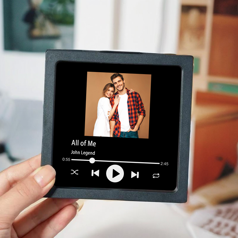 Spersonalizowany muzyczny magnes na lodówkę z własnym zdjęciem Prosty prezent dla ukochanej osoby