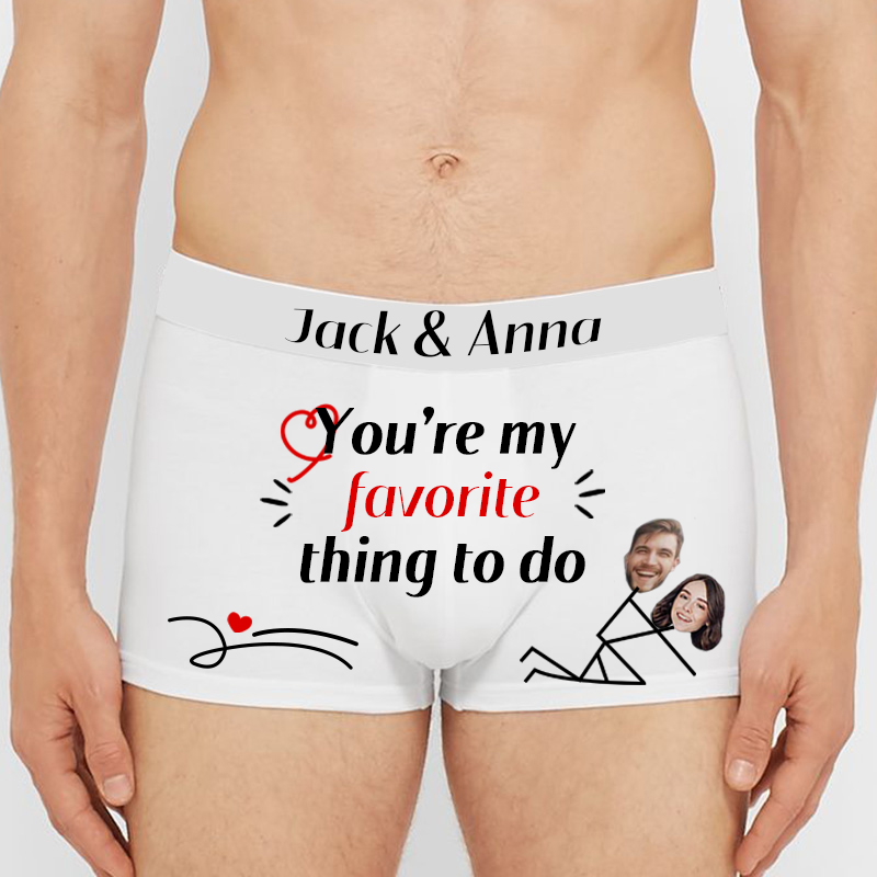 顔写真 似顔絵 名入れ 男性用 下着 パンツ カスタマイズ