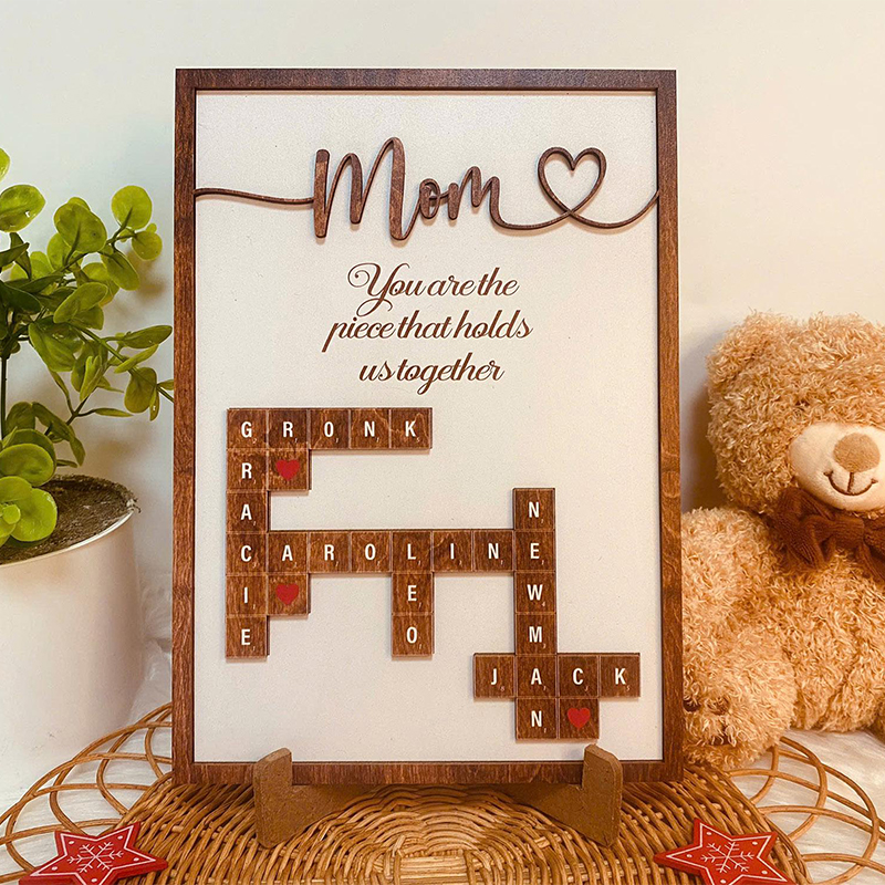 Personalized Frame You Are The Piece That Holds Us Together Scrabble Design Exquisite Mother's Day Gift