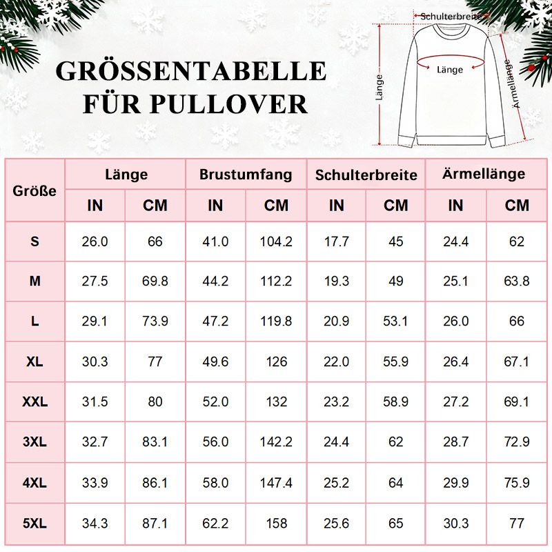 Personalisierter hässliche Weihnachtspullover Unisex Individuelles Design für Kinder Optionale Verzierungen Lustiges Weihnachtsgeschenk für den lieben Papa