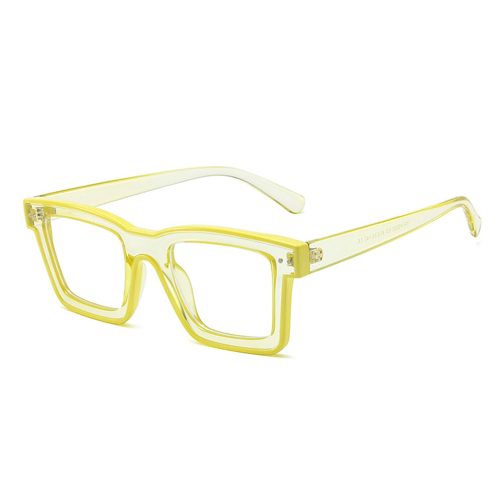 Bronte Quadratische Gelbe Brille