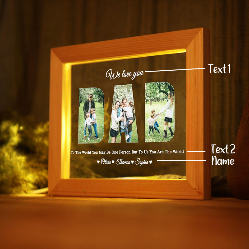 Personalized Picture Night Light Wonderful Father's Day Gift