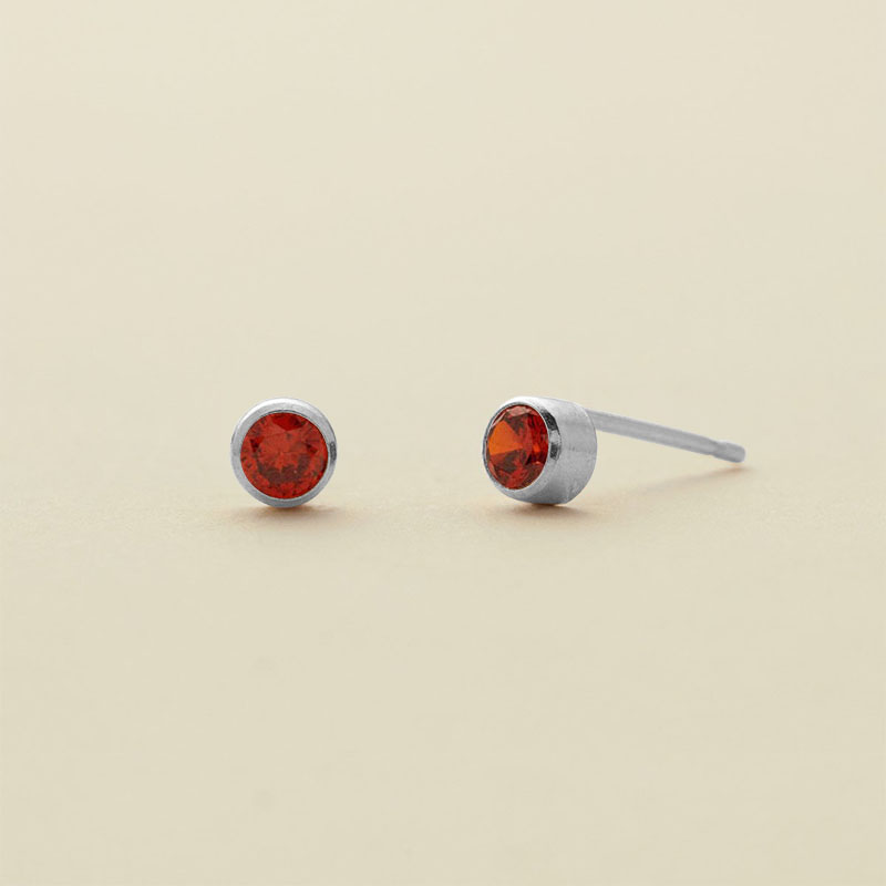 誕生石 スタッド ピアス 両耳用