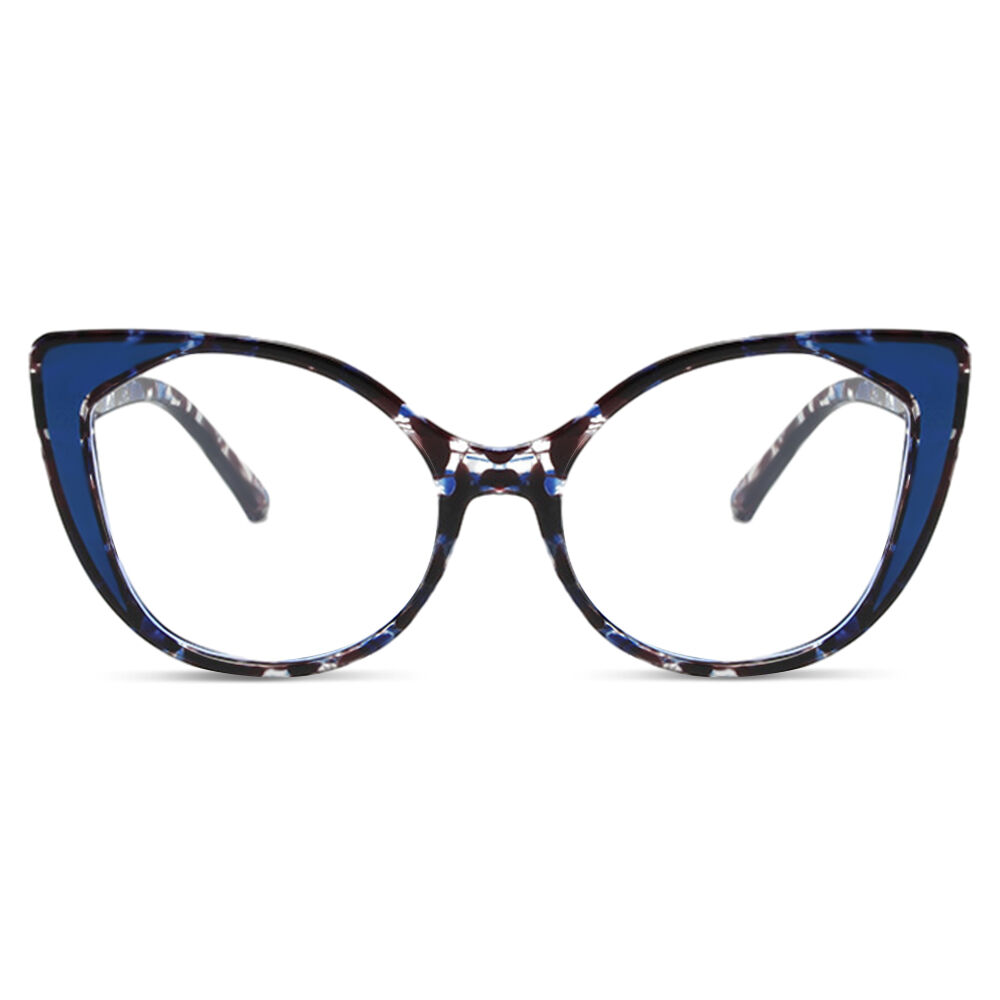 Moulton Cat Eye Blue Glasses