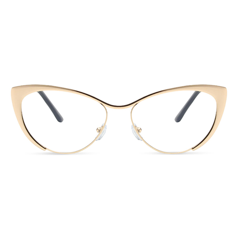 Dulles Cat Eye Gold Glasses