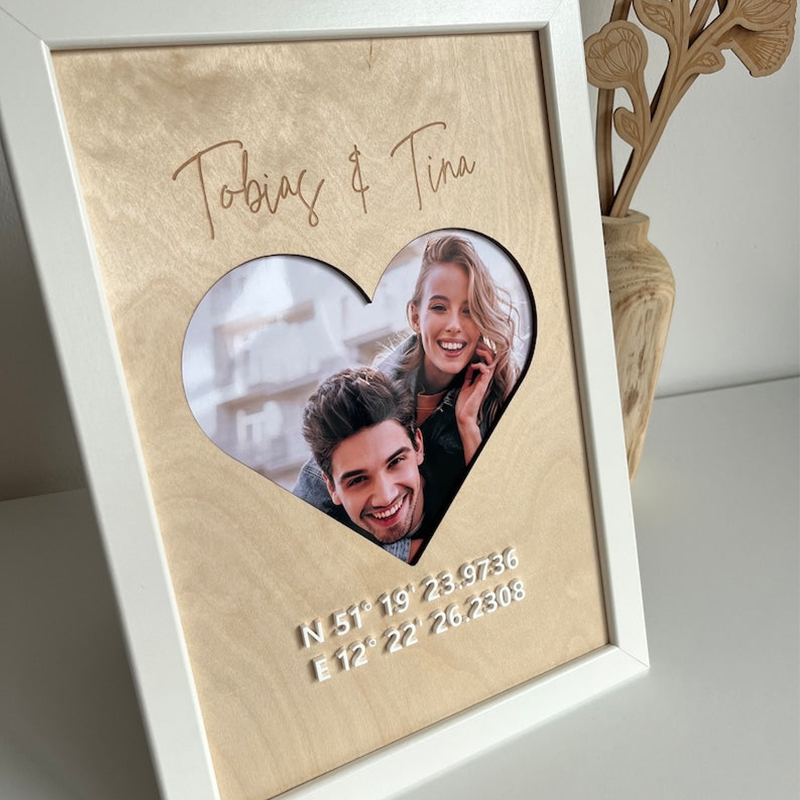 名入れ 写真入れ 地図 フォトフレーム オーダーメイド