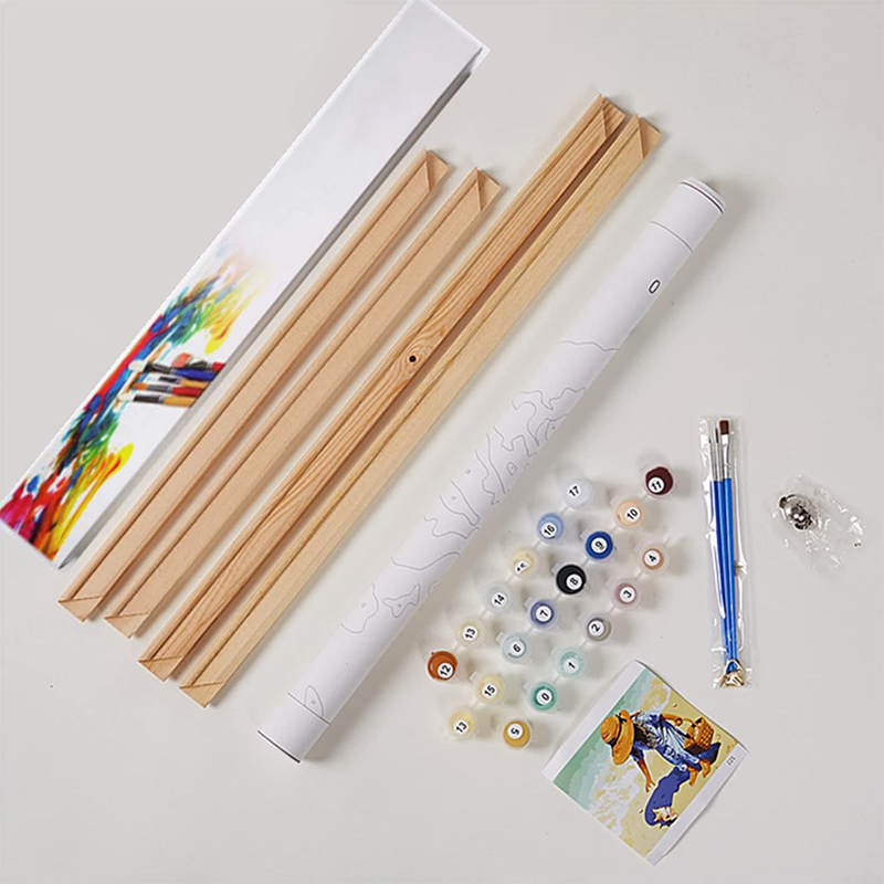 Animals In The Rain Paint By Numbers Kits Creative Gift for Kids