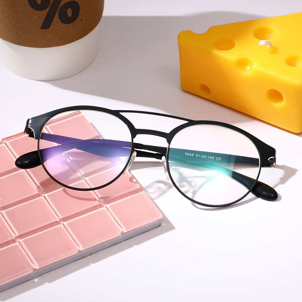 Addison Pilote Schwarze Brille