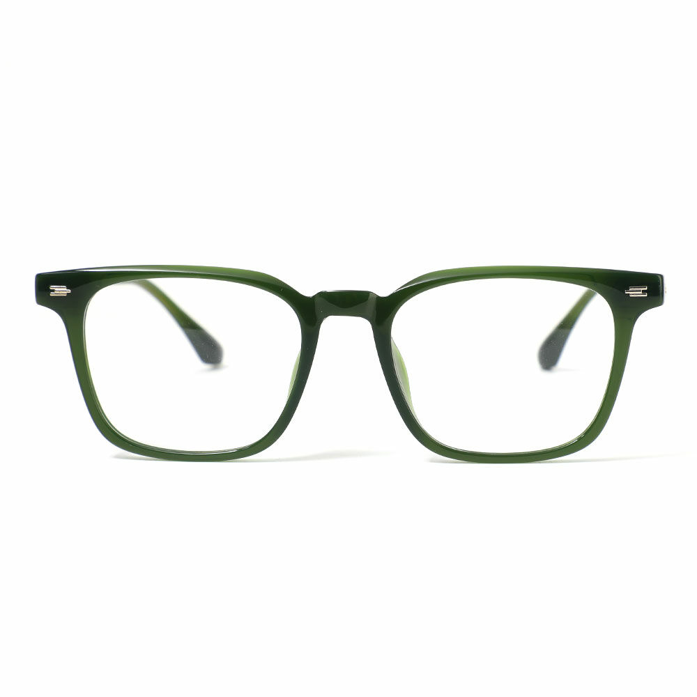 Polly Square Green Glasses
