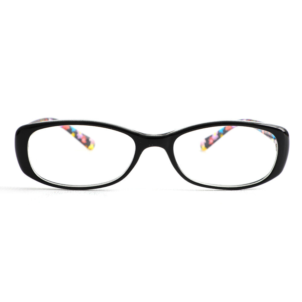 Theresa Rechteckige Schwarze Brille
