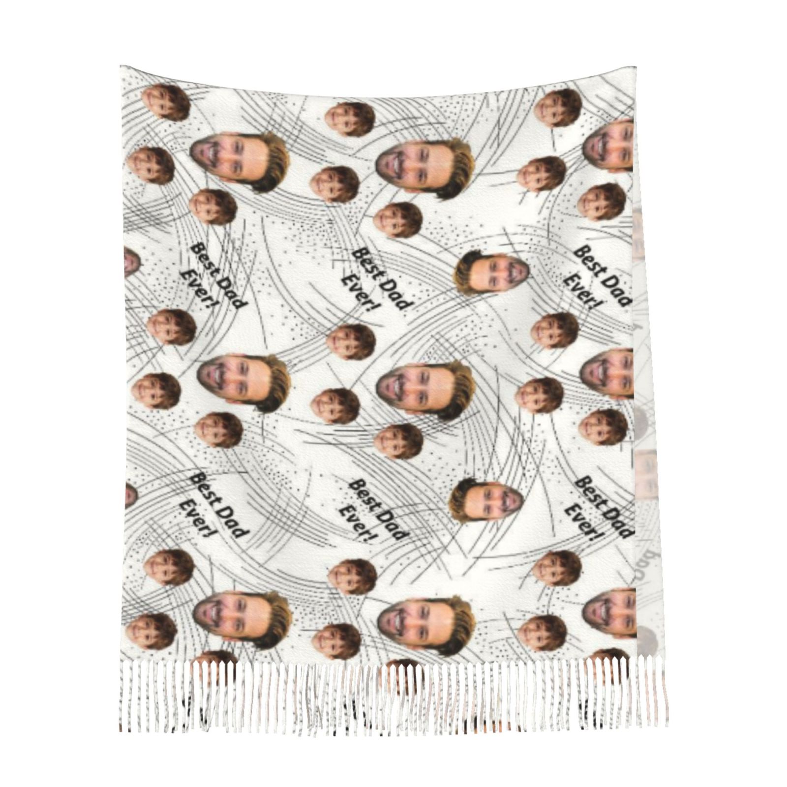 Custom Scarf with Face Photos the Perfect Father's Day Gift for Dad