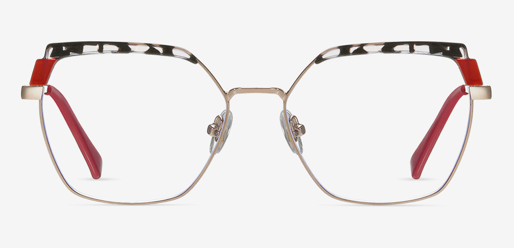 Browning Red Geometric Glasses