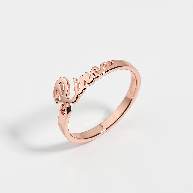 シンプル ネーム リング