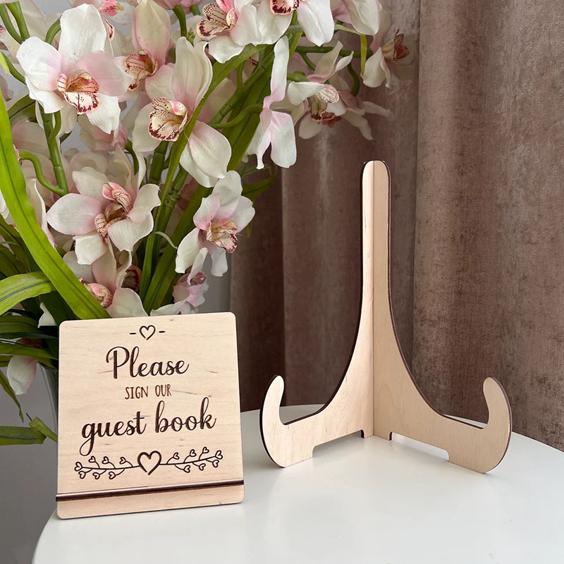 Personalized Starship Wooden Acrylic Custom Name Guest Book