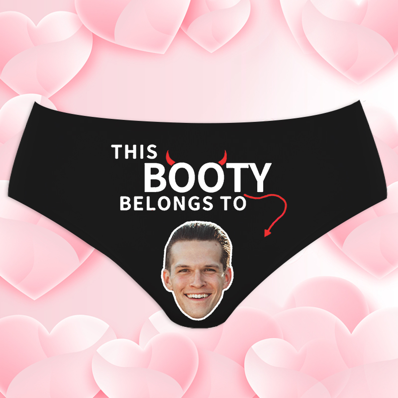 Personalized Picture Women's Underwear with Horns Pattern Exquisite Gift for Valentine's Day