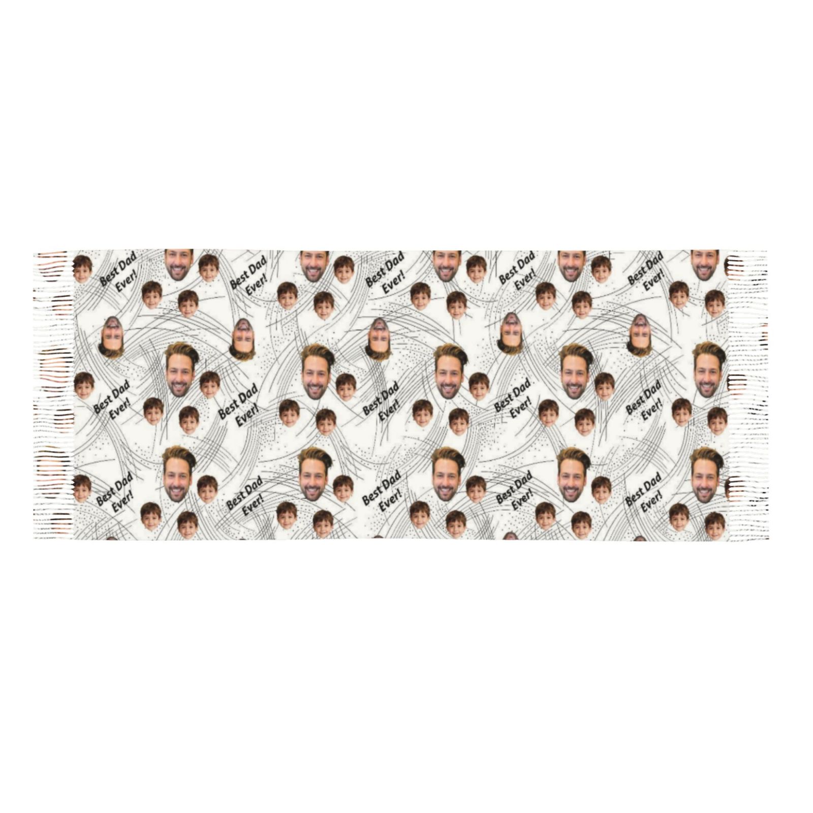 Custom Scarf with Face Photos the Perfect Father's Day Gift for Dad