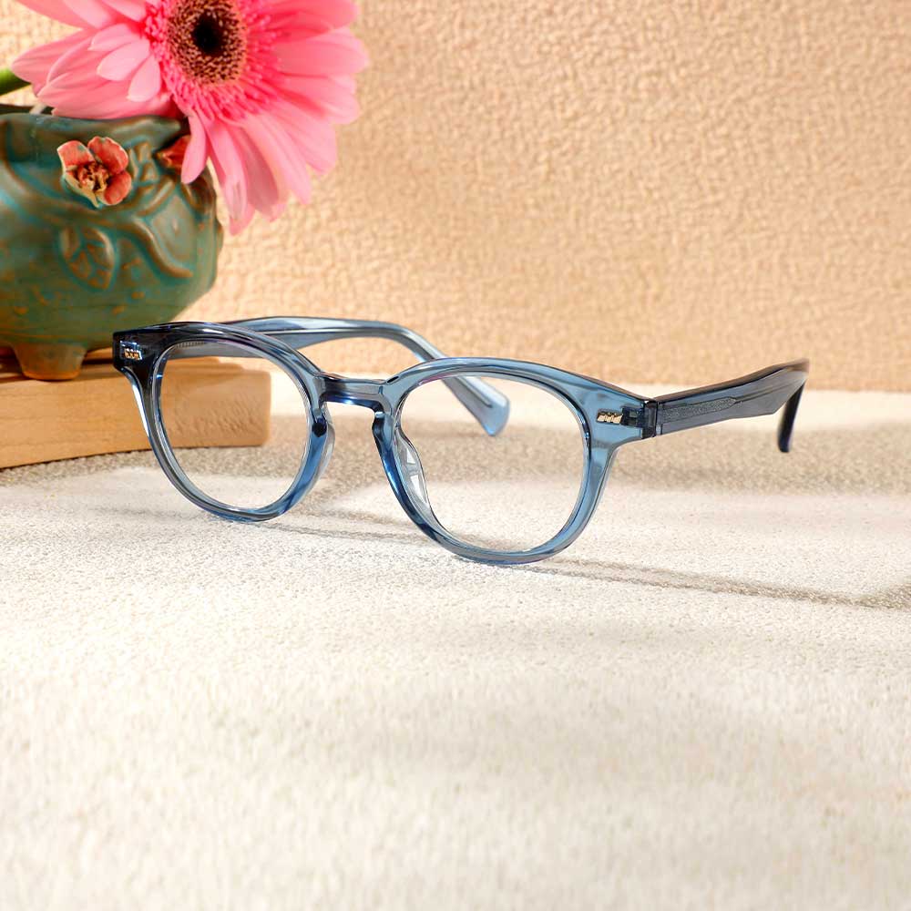 Occhiali da Vista Daisy Rotondo Blu 