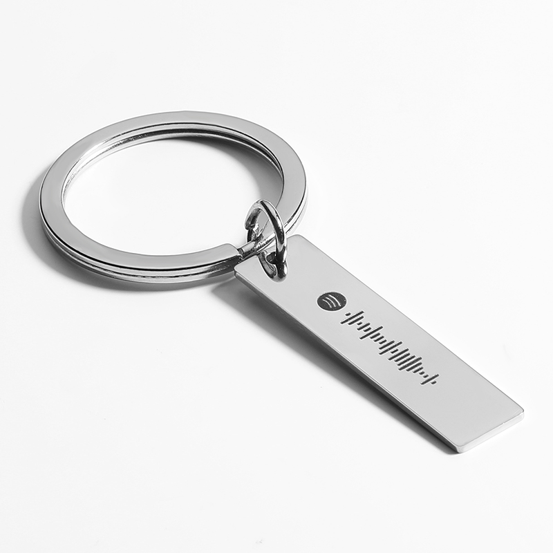 Scannable Spotify Code Custom Music Song Key Chain