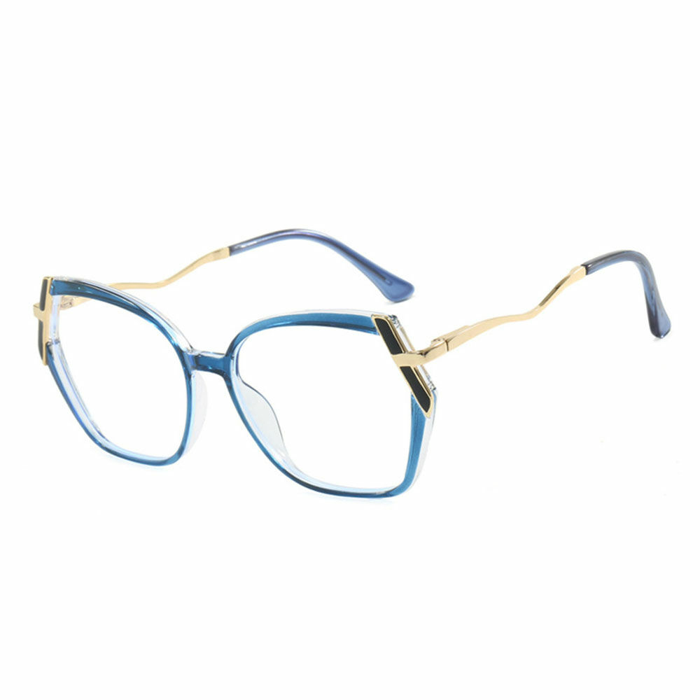 Macaula Cat Eye Blue Glasses