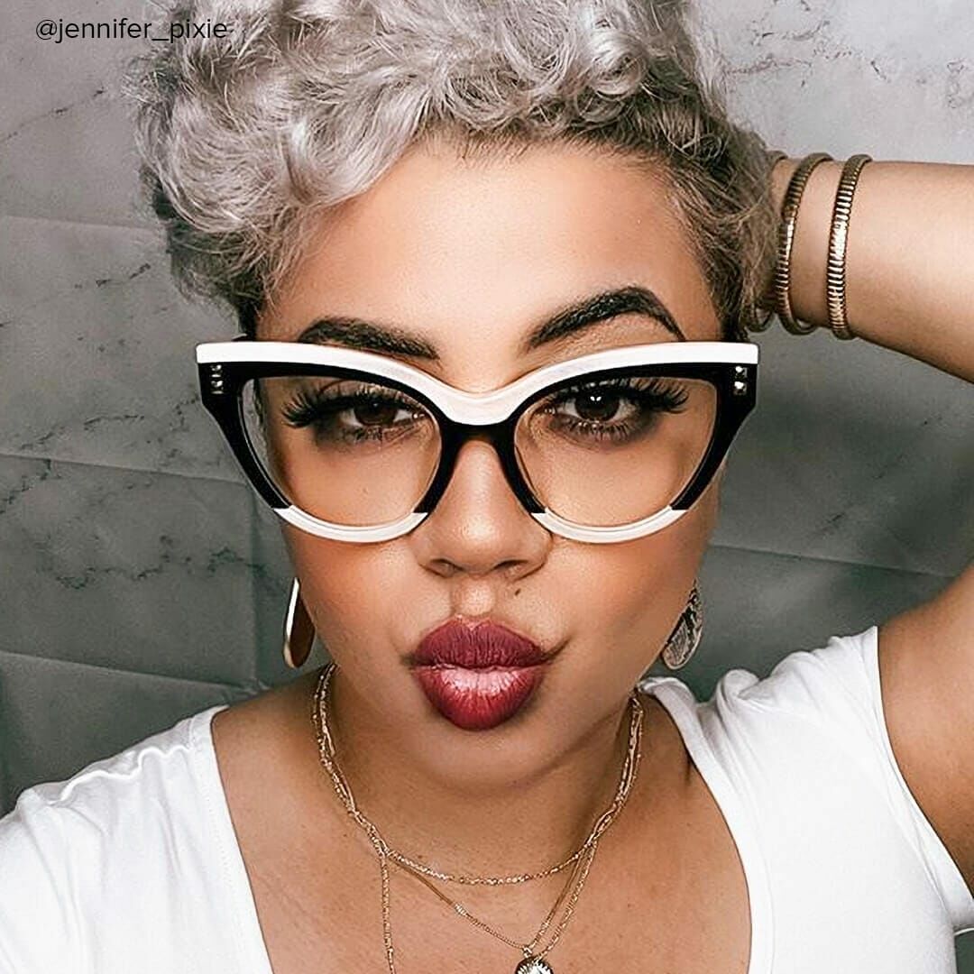 Bevis Cat Eye Black Glasses