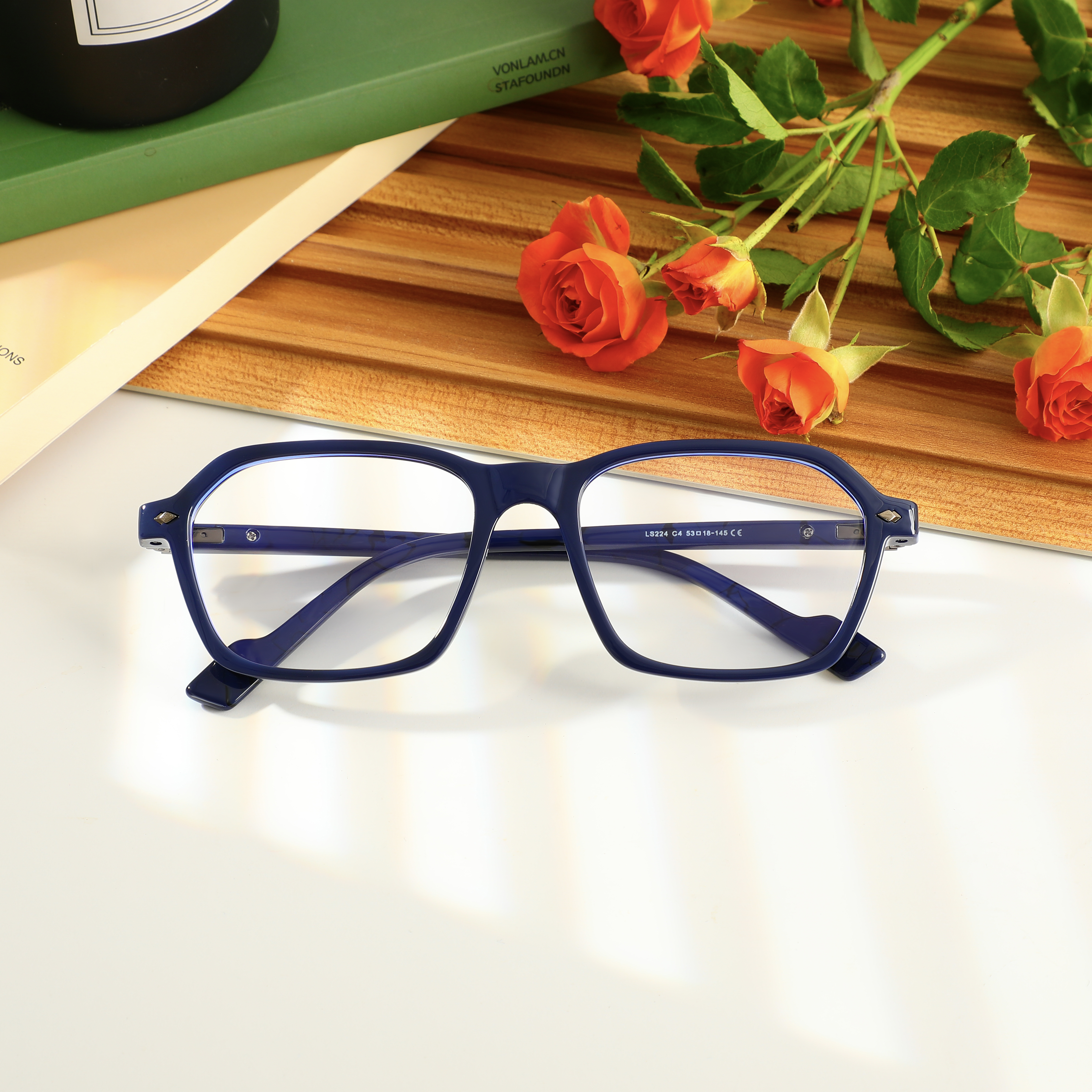 Occhiali da Vista Gresham Rettangolare Blu 