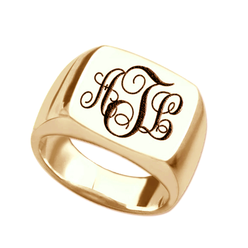 "Remember Everyone" Personalized Monogram Ring