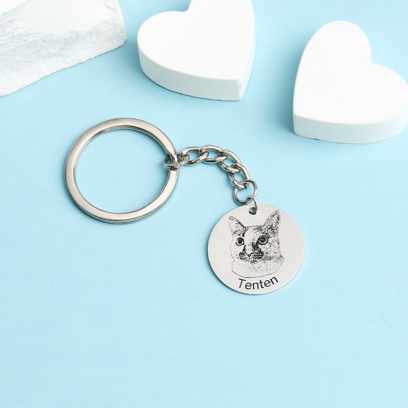 "Pet Baby" Custom Photo Keychain