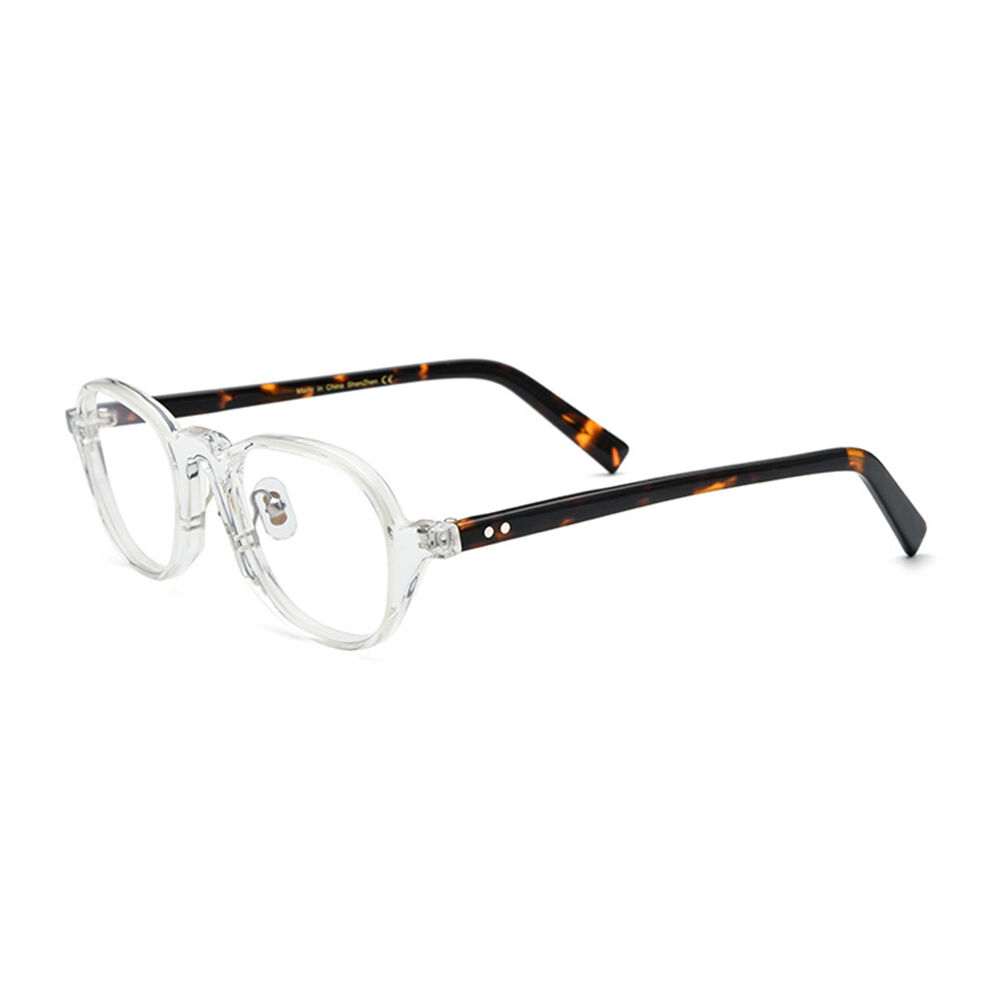 Lisa Round Clear Tortoise Glasses