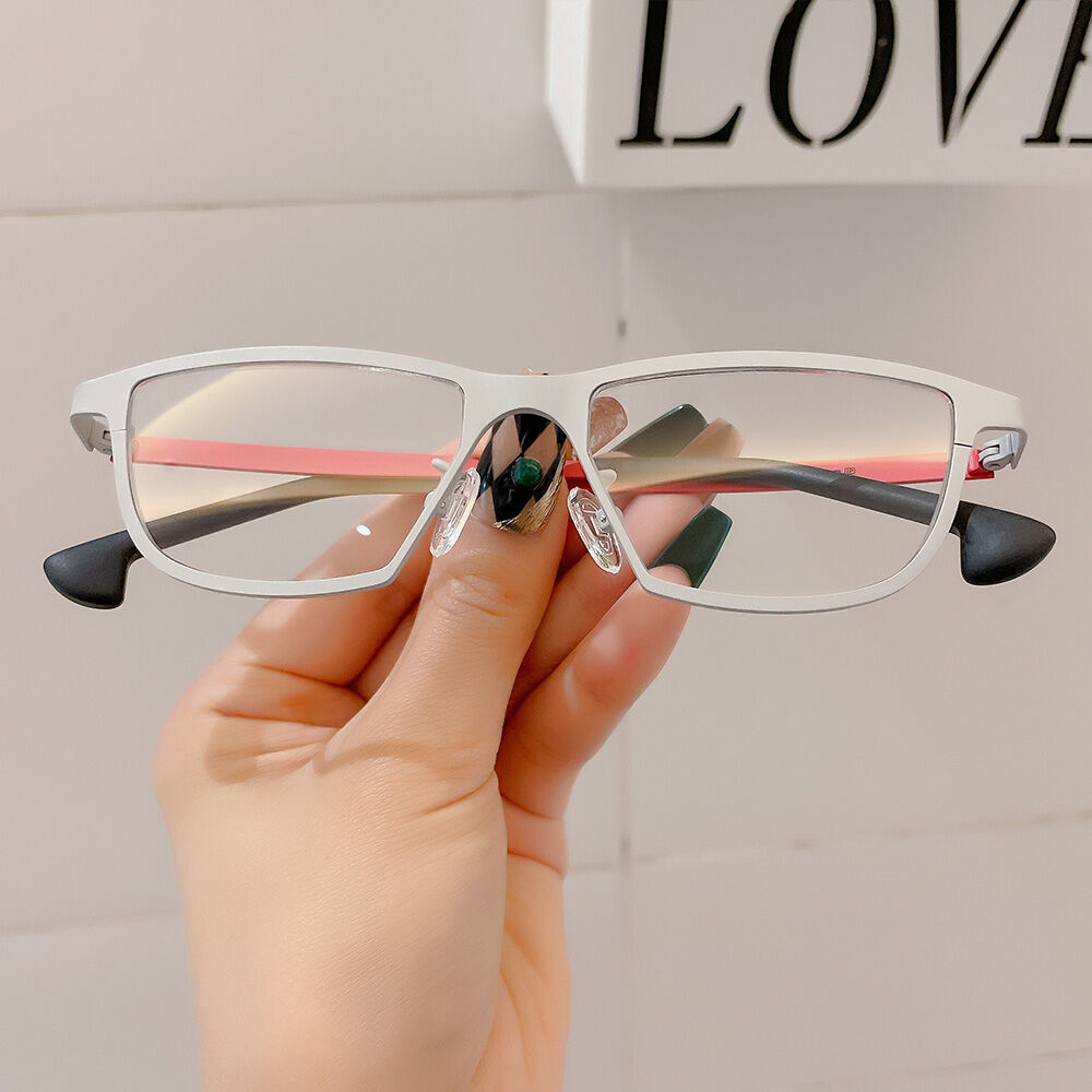 Regin Rectangle Silver Glasses