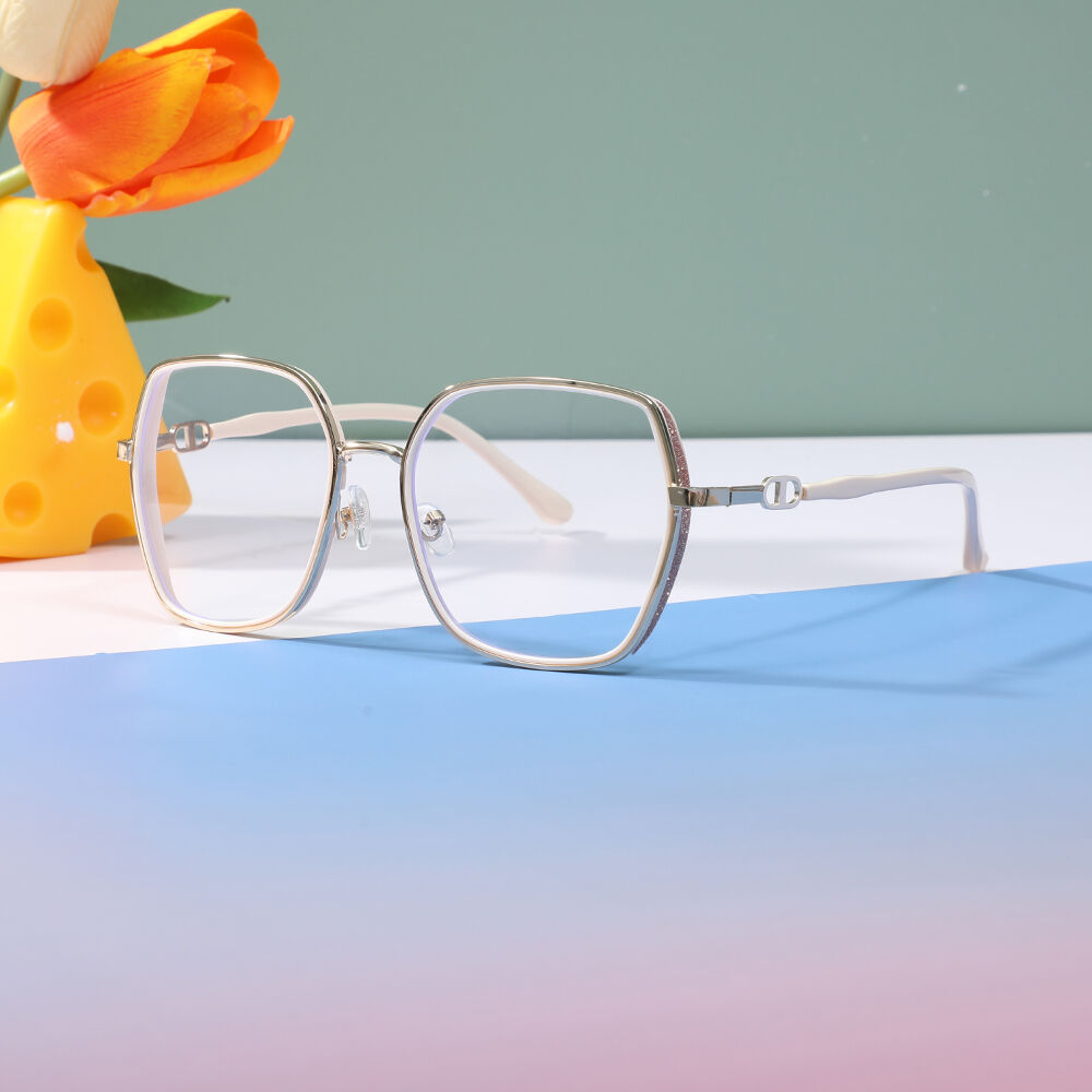 Oliver Geometric Gold Glasses