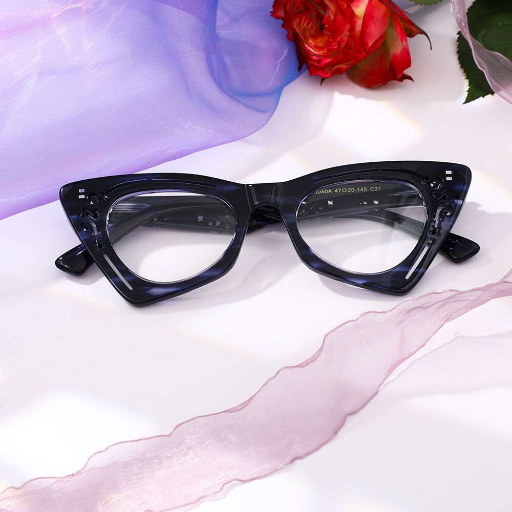 Occhiali da Vista Aldrida Cat Eye Blu