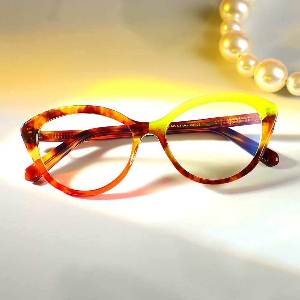 Burnell Cat Eye Schildkröte Brille