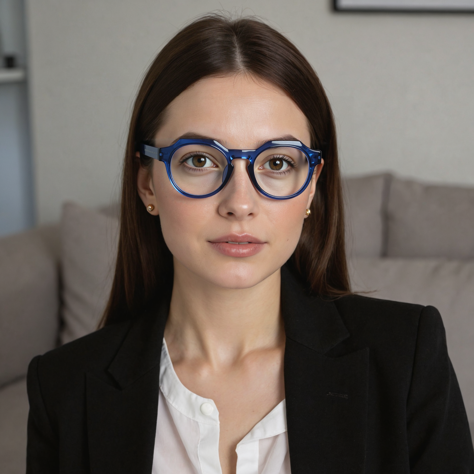 Stuar Runde Blaue Brille