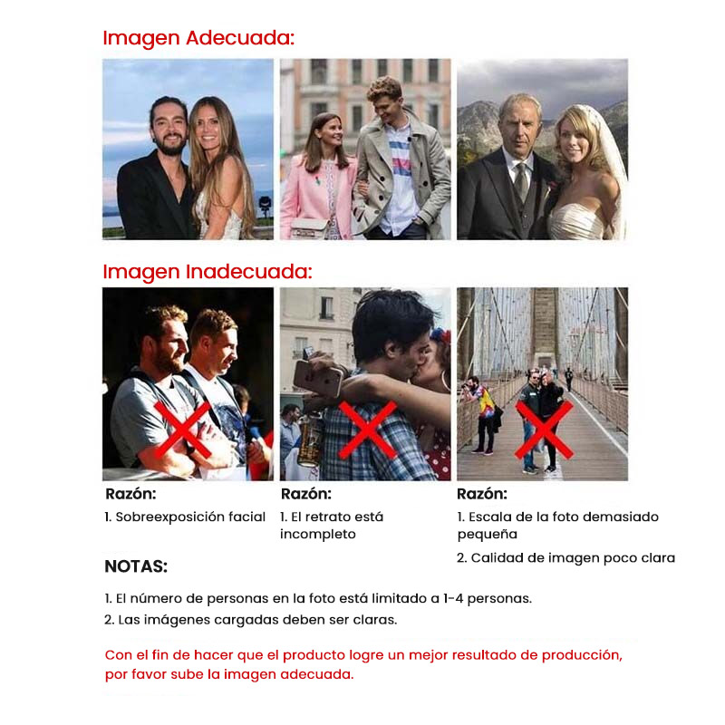 Cartera con foto personalizada de doble cara regalo de amor para padre