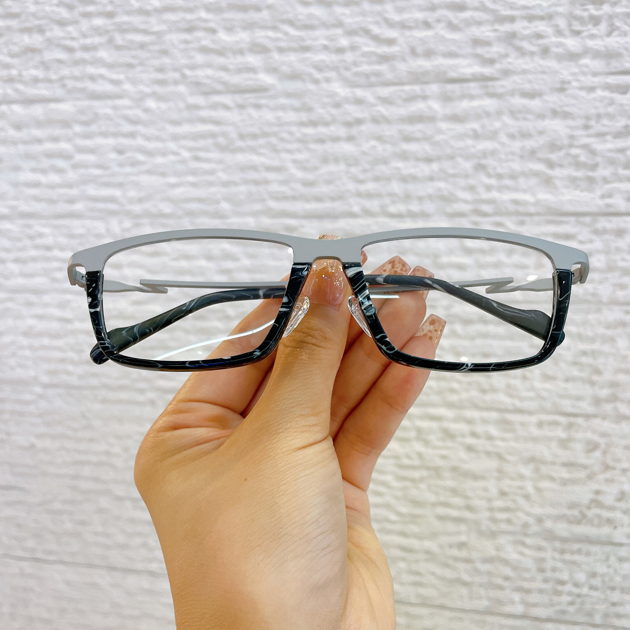 Burnal Rectangle Gray Glasses