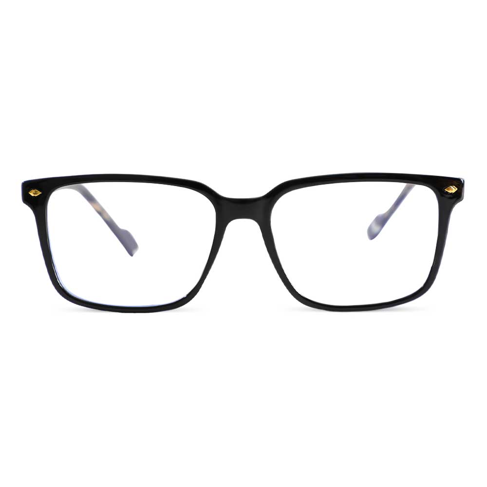 Richardson Rechteckige Schwarze Brille