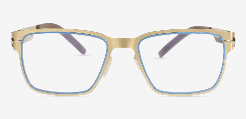 Lydia Gold Square Glasses