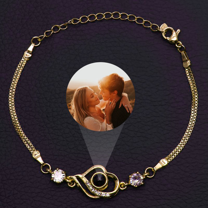 Braccialetti Personalizzati con Proiezione di Foto e Dolce Cuore