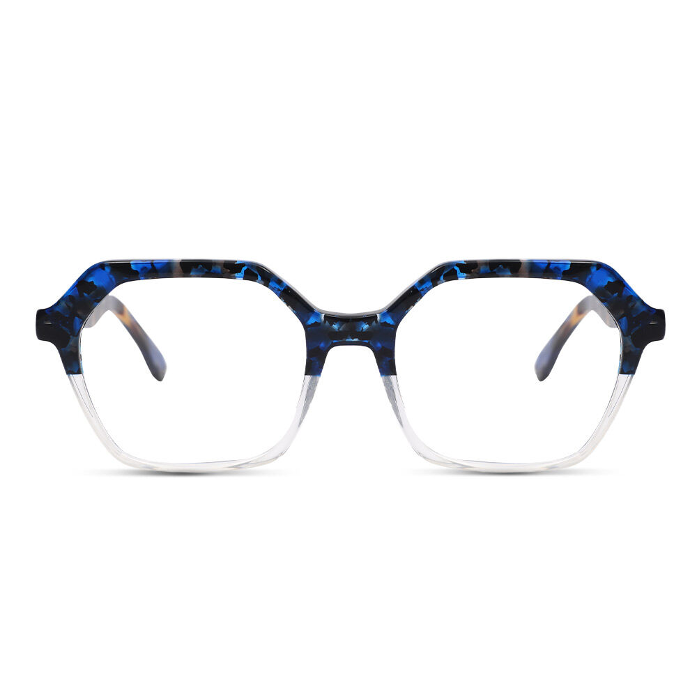 Tonee Geometric Clear Glasses