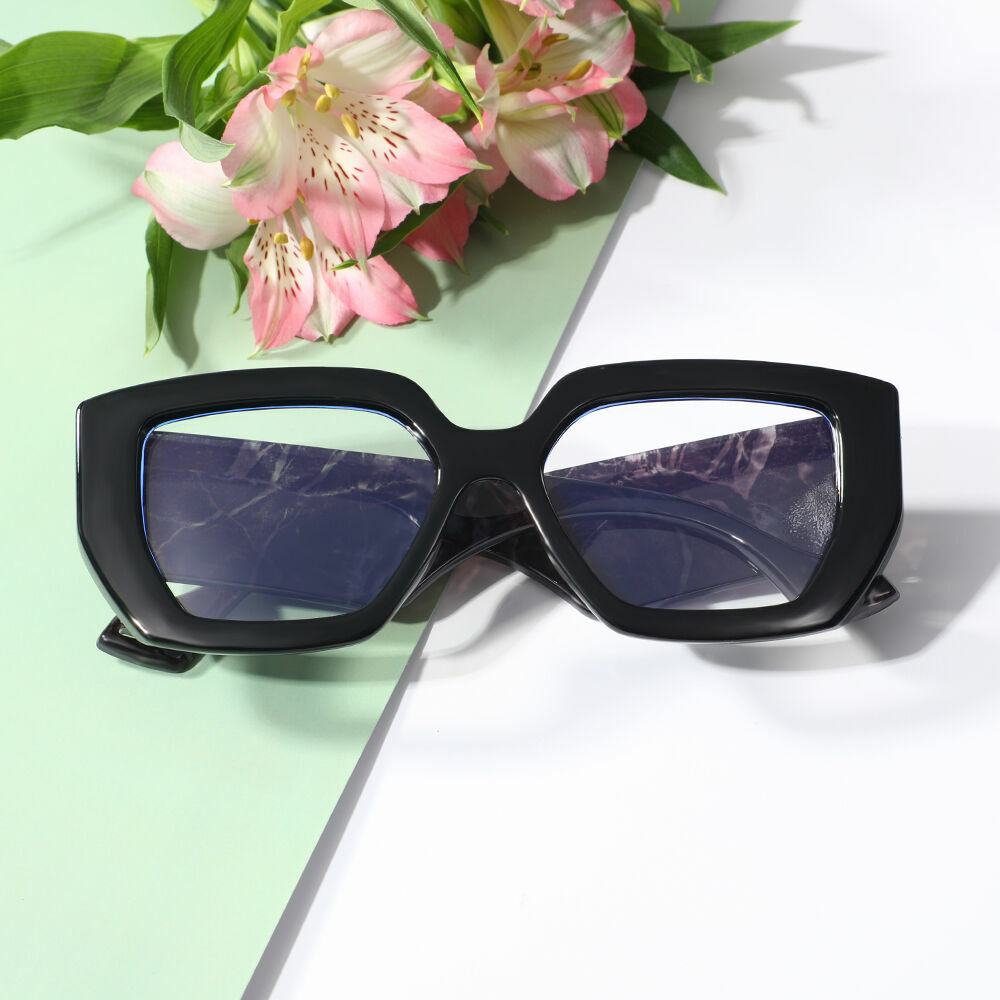 Occhiali da Vista Ceolin Poligono Nero