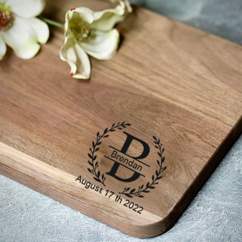 Personalized Name And Date Charcuterie Board with Garland for Best Person