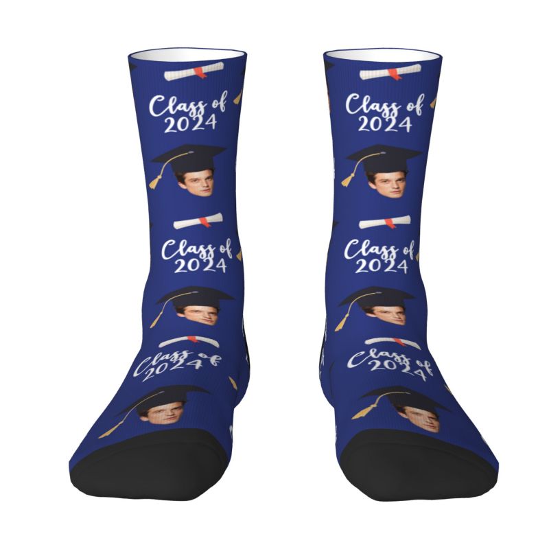 Customized Face Socks Multiple Colors Best Graduation Gift for Friends