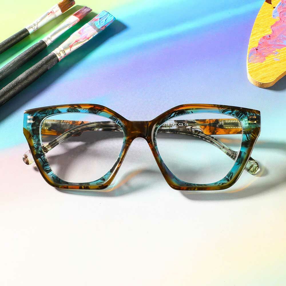 Occhiali da Vista Alberta Cat Eye Blu