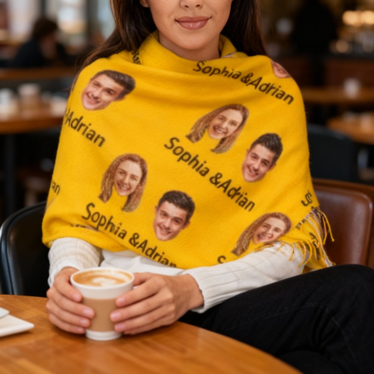 Customize Couple Scarves with Photo and Create a Sweet Valentine's Day Gift for Your Boyfriend