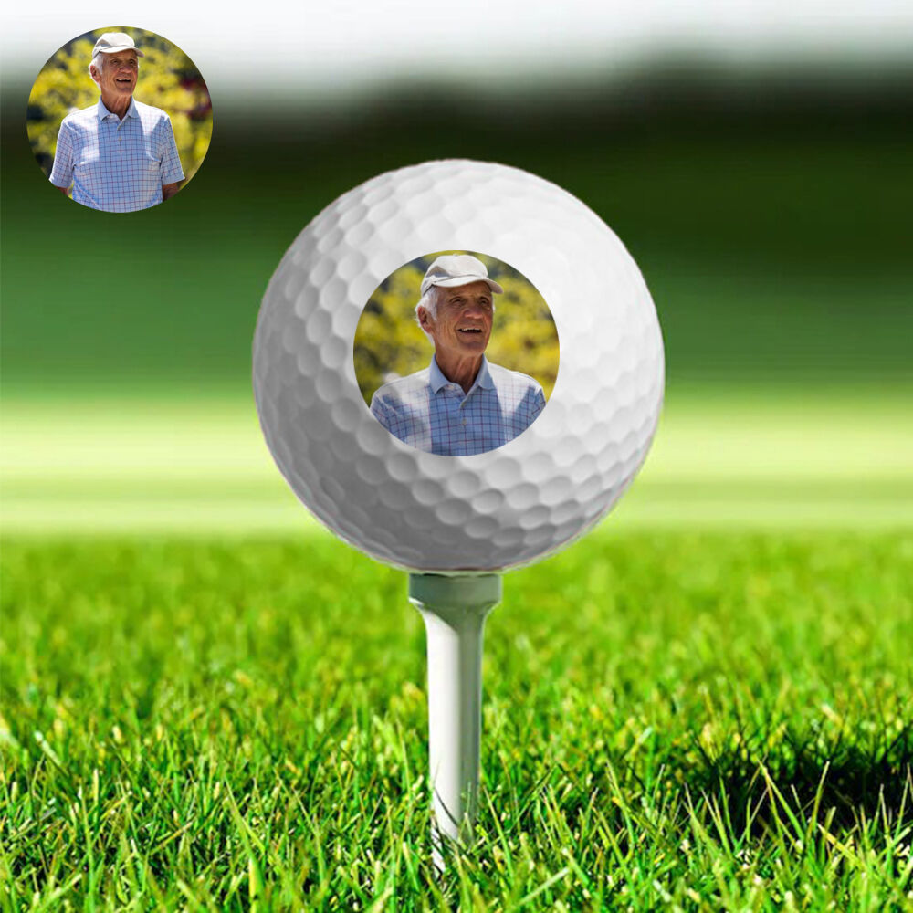 Juego de 3 pelotas de golf personalizadas "El mejor abuelo del mundo" Regalo decorativo creativo para el abuelo